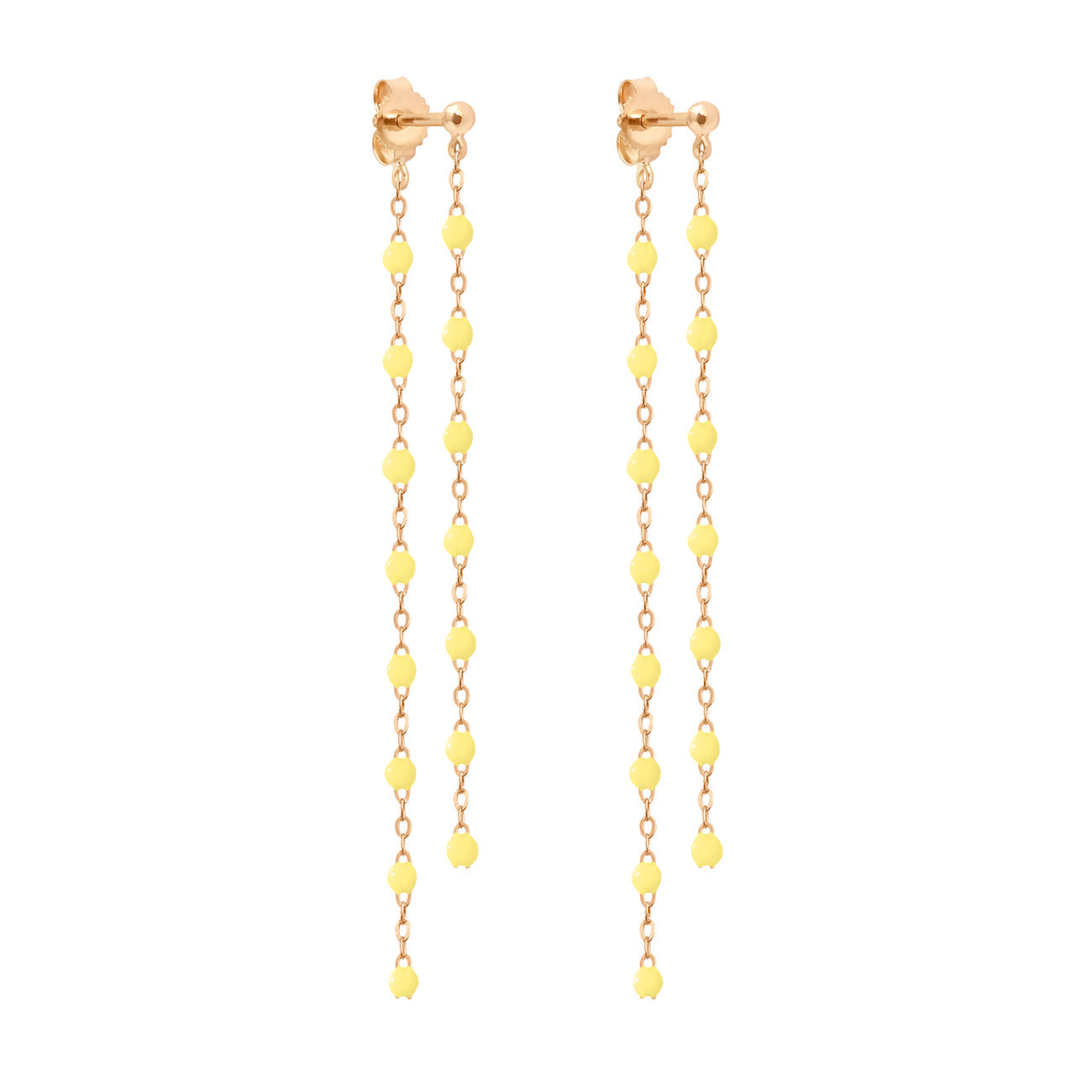Gigi Clozeau - Classic Gigi dangling Mimosa earrings, Rose Gold