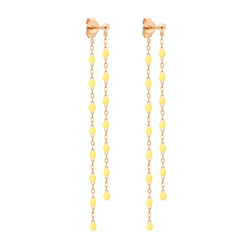 Gigi Clozeau - Classic Gigi dangling Mimosa earrings, Rose Gold