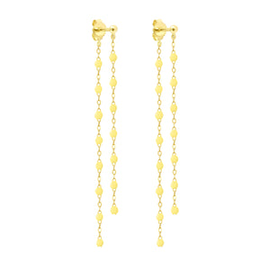 Gigi Clozeau - Classic Gigi dangling Mimosa earrings, Yellow Gold