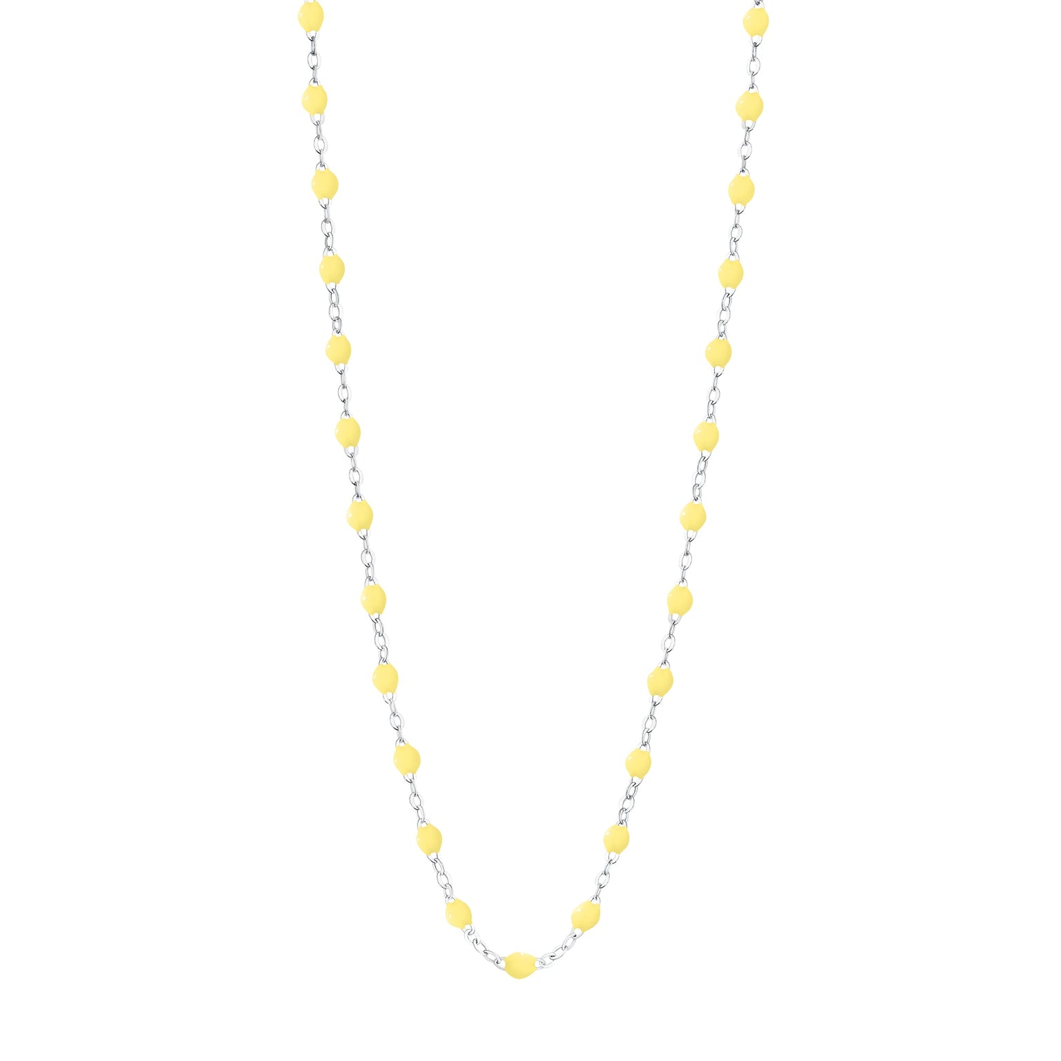 Gigi Clozeau - Classic Gigi Mimosa Necklace, White Gold, 17.7"