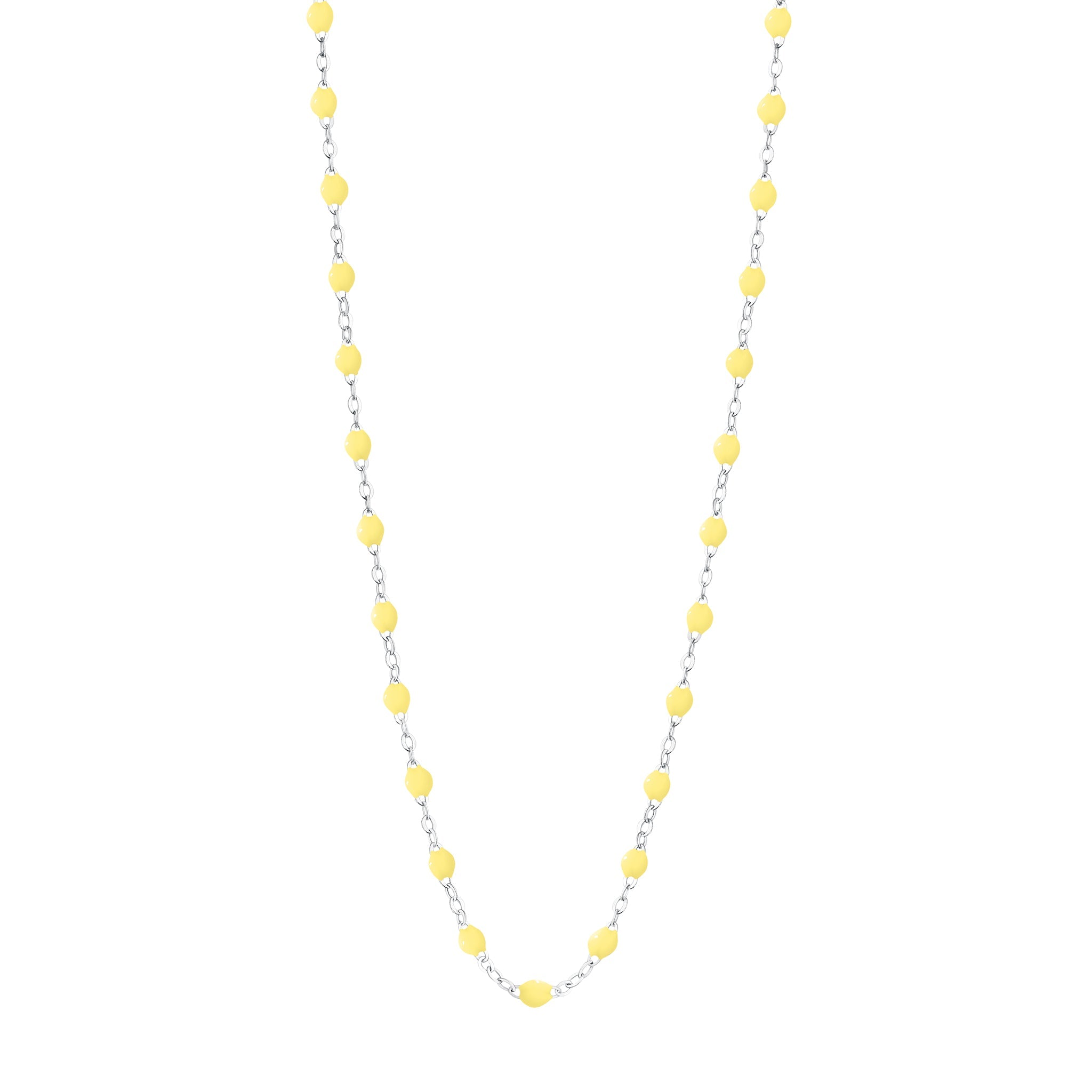 Gigi Clozeau - Classic Gigi Mimosa Necklace, White Gold, 19.7"