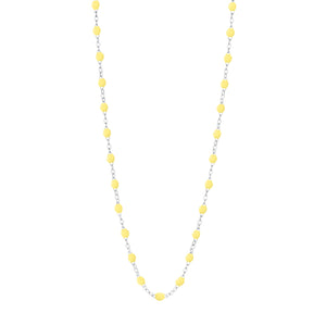 Gigi Clozeau - Classic Gigi Mimosa Necklace, White Gold, 19.7"