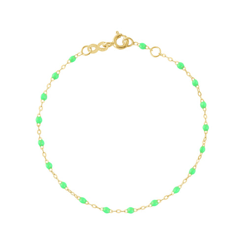 Gigi Clozeau - Classic Gigi Neon Anklet, Yellow Gold, 9.4