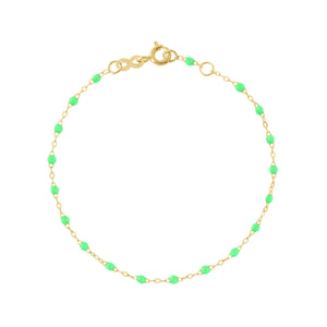 Gigi Clozeau - Classic Gigi Neon Anklet, Yellow Gold, 9.4"