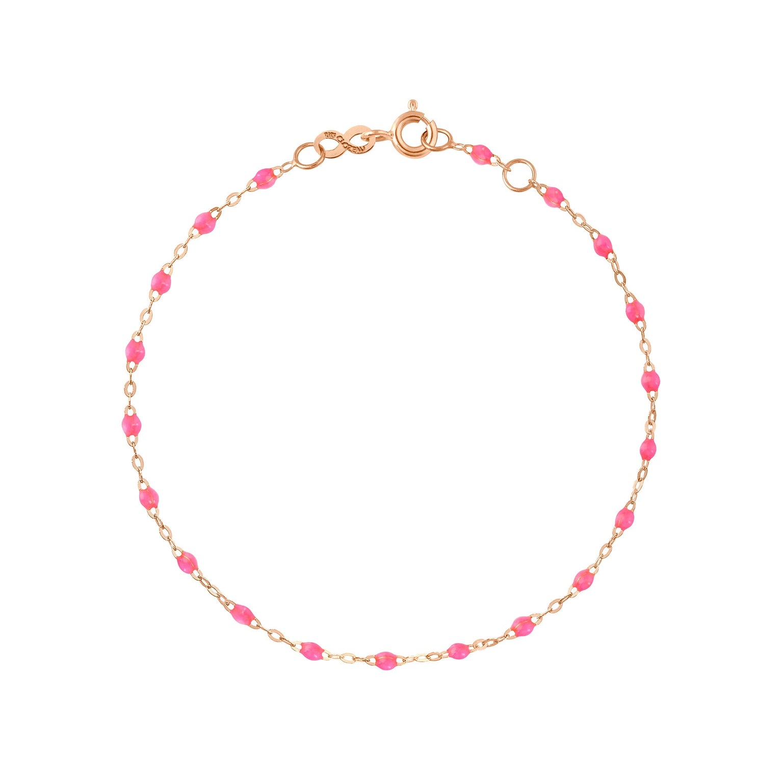 Gigi Clozeau - Classic Gigi Pink Anklet, Rose Gold, 9.4"