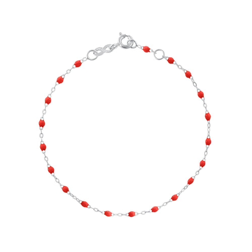Gigi Clozeau - Classic Gigi Poppy Anklet, White Gold, 9.4
