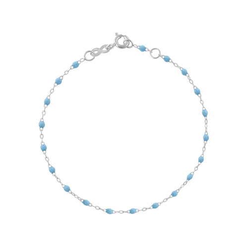 Gigi Clozeau - Classic Gigi Turquoise Anklet, White Gold, 9.4
