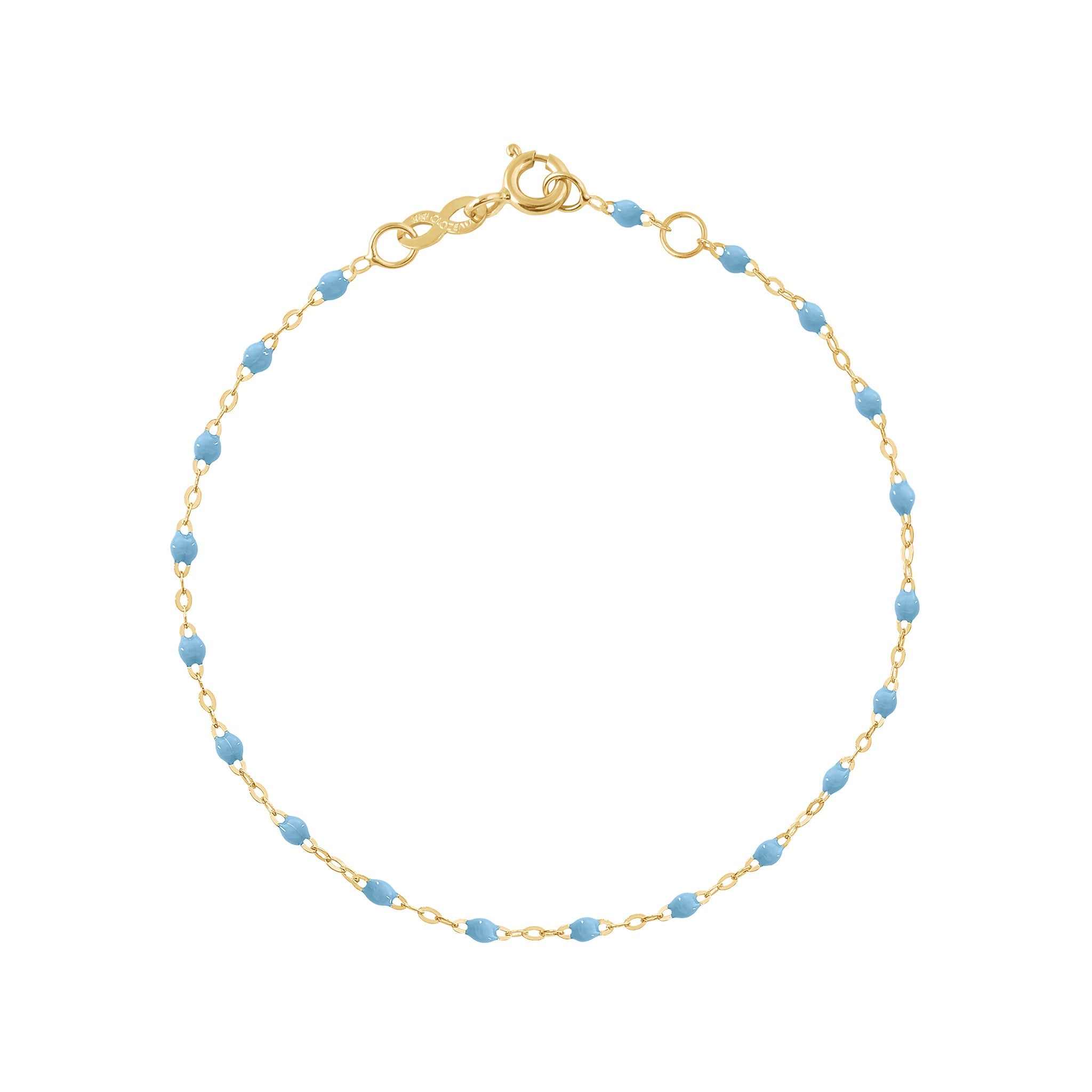 Gigi Clozeau - Classic Gigi Turquoise Anklet, Yellow Gold, 9.4"
