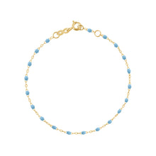 Gigi Clozeau - Classic Gigi Turquoise Anklet, Yellow Gold, 9.4"