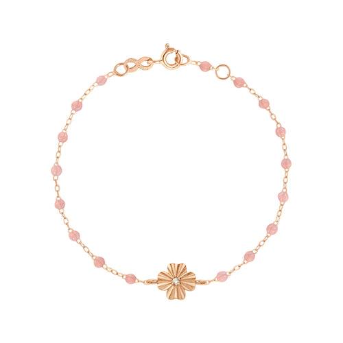 Gigi Clozeau - Clover Lumière Blush Diamond Bracelet, Rose Gold, 6.7