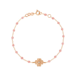 Gigi Clozeau - Clover Lumière Blush Diamond Bracelet, Rose Gold, 6.7"