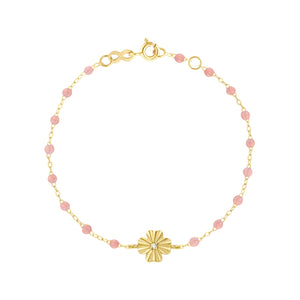 Gigi Clozeau - Clover Lumière Blush Diamond Bracelet, Yellow Gold, 6.7"
