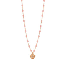 Gigi Clozeau - Clover Lumière Blush Diamond Necklace, Rose Gold, 16.5"