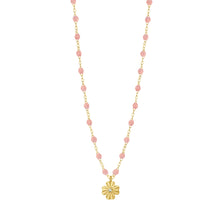 Gigi Clozeau - Clover Lumière Blush Diamond Necklace, Yellow Gold, 16.5"