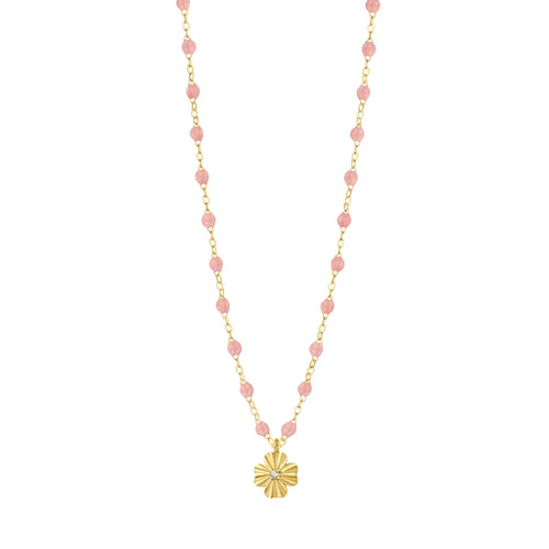 Gigi Clozeau - Clover Lumière Blush Diamond Necklace, Yellow Gold, 16.5