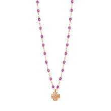 Gigi Clozeau - Clover Lumière Galaxy Diamond Necklace, Rose Gold, 16.5"