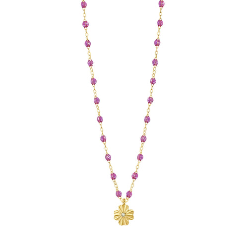 Gigi Clozeau - Clover Lumière Galaxy Diamond Necklace, Yellow Gold, 16.5