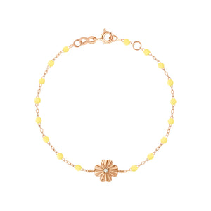 Gigi Clozeau - Clover Lumière Mimosa Diamond Bracelet, Rose Gold, 6.7"