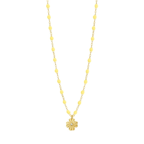 Gigi Clozeau - Clover Lumière Mimosa Diamond Necklace, Yellow Gold, 16.5