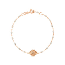 Gigi Clozeau - Clover Lumière Opal Diamond Bracelet, Rose Gold, 6.7"