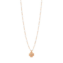 Gigi Clozeau - Clover Lumière White Diamond Necklace, Rose Gold, 16.5"