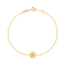 Gigi Clozeau - Flower Classic Gigi Mimosa diamond bracelet, Rose Gold, 6.7"