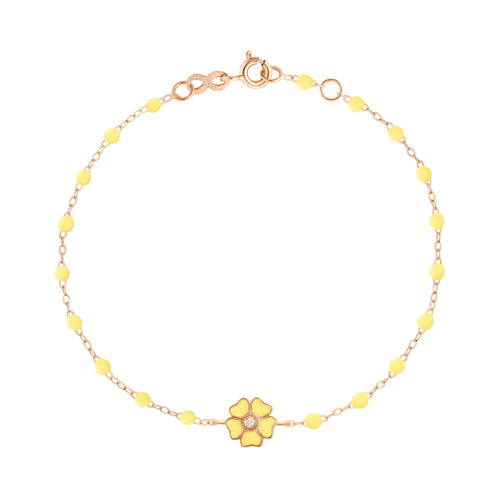 Gigi Clozeau - Flower Classic Gigi Mimosa diamond bracelet, Rose Gold, 6.7