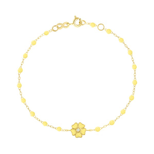 Gigi Clozeau - Flower Classic Gigi Mimosa diamond bracelet, Yellow Gold, 6.7"