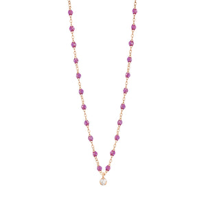 Gigi Clozeau - Gigi Supreme Classic 1 Diamond Necklace, Galaxy, Rose Gold, 16.5"