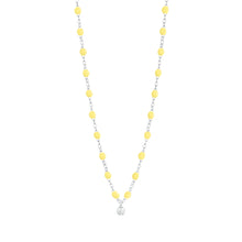 Gigi Clozeau - Gigi Supreme Classic 1 Diamond Necklace, Mimosa, White Gold, 16.5"