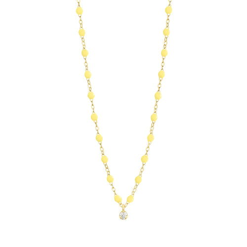 Gigi Clozeau - Gigi Supreme Classic 1 Diamond Necklace, Mimosa, Yellow Gold, 16.5