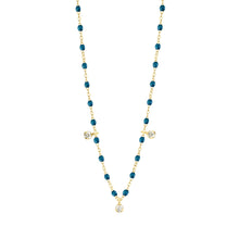 Gigi Clozeau - Gigi Supreme Classic 3 Diamond Necklace, Jungle, Yellow Gold, 17.7"