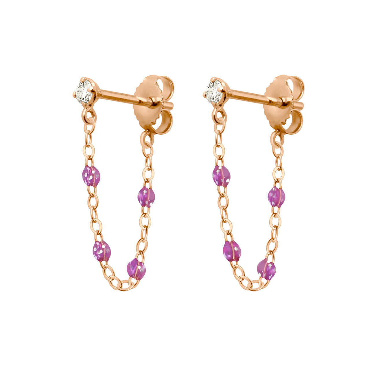Gigi Clozeau - Gigi Supreme Diamond Earrings, Galaxy, Rose Gold