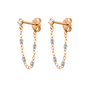 Gigi Clozeau - Gigi Supreme Diamond earrings, Silver, Rose Gold