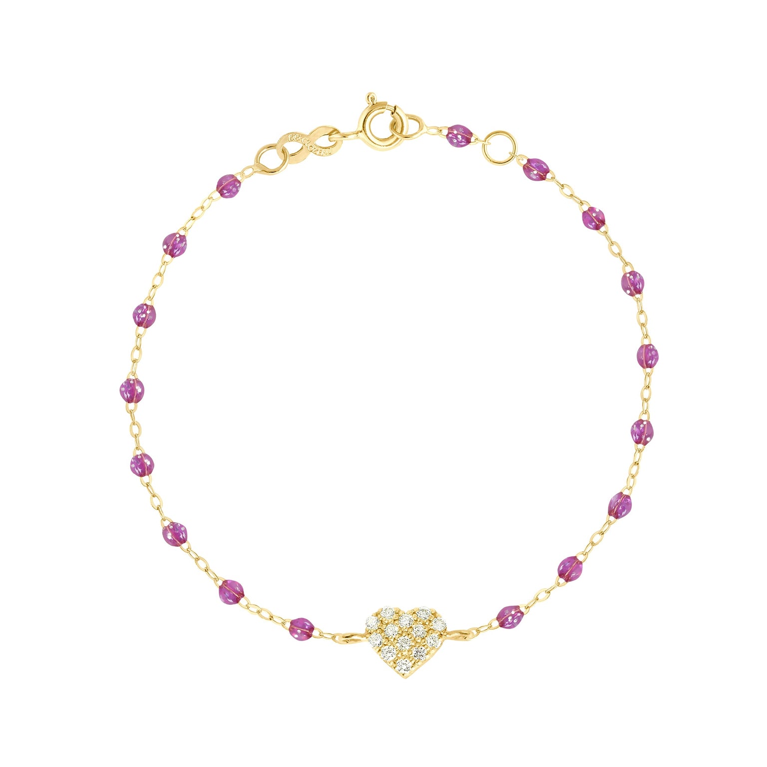 Gigi Clozeau - In Love Diamond Bracelet, Galaxy, Yellow Gold, 6.7"