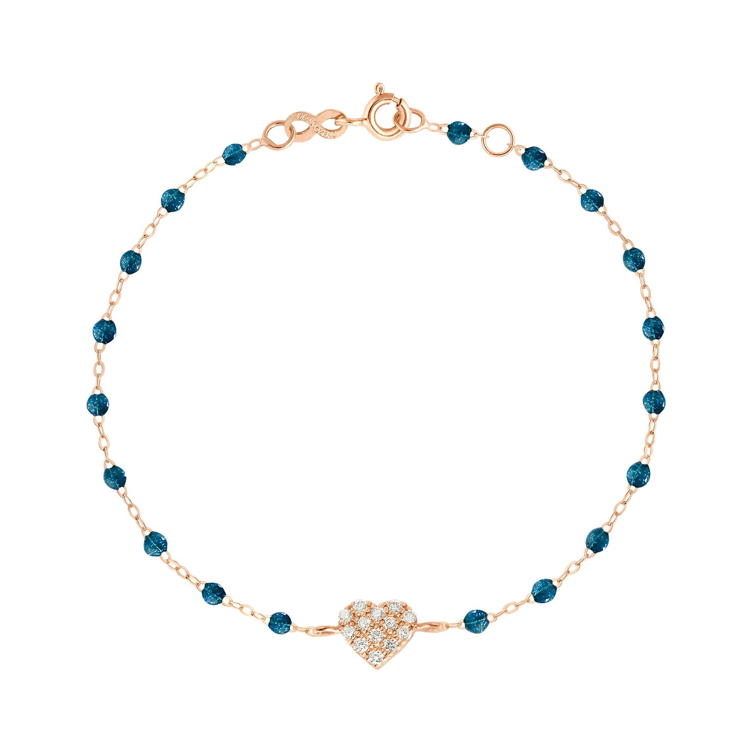 Gigi Clozeau - In Love Diamond Bracelet, Jungle, Rose Gold, 6.7"