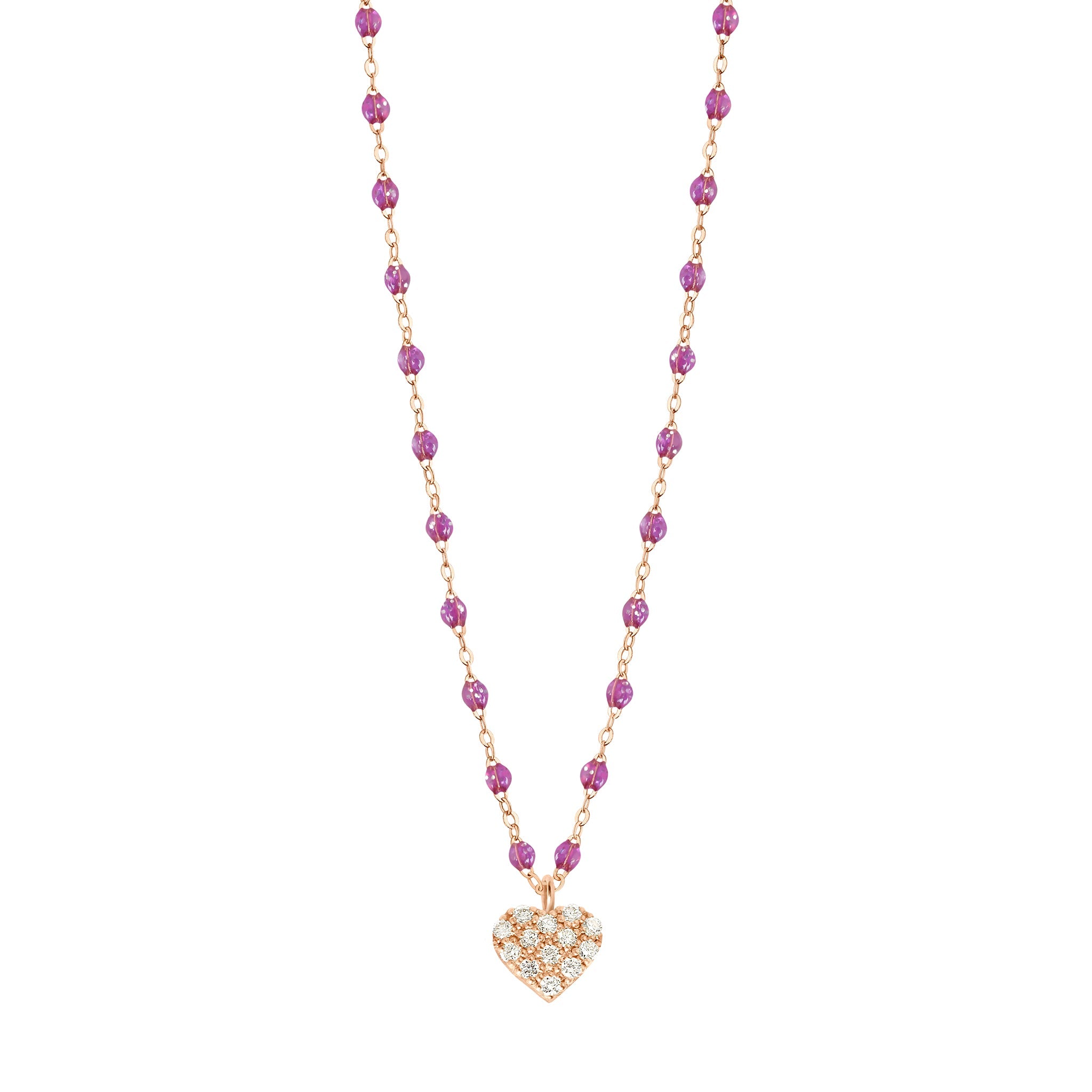 Gigi Clozeau - In Love Diamond Necklace, Galaxy, Rose Gold, 16.5"