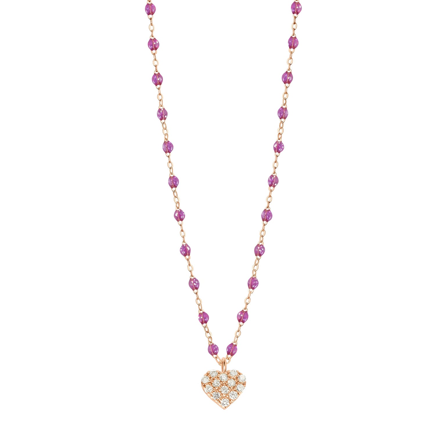 Gigi Clozeau - In Love Diamond Necklace, Galaxy, Rose Gold, 16.5"