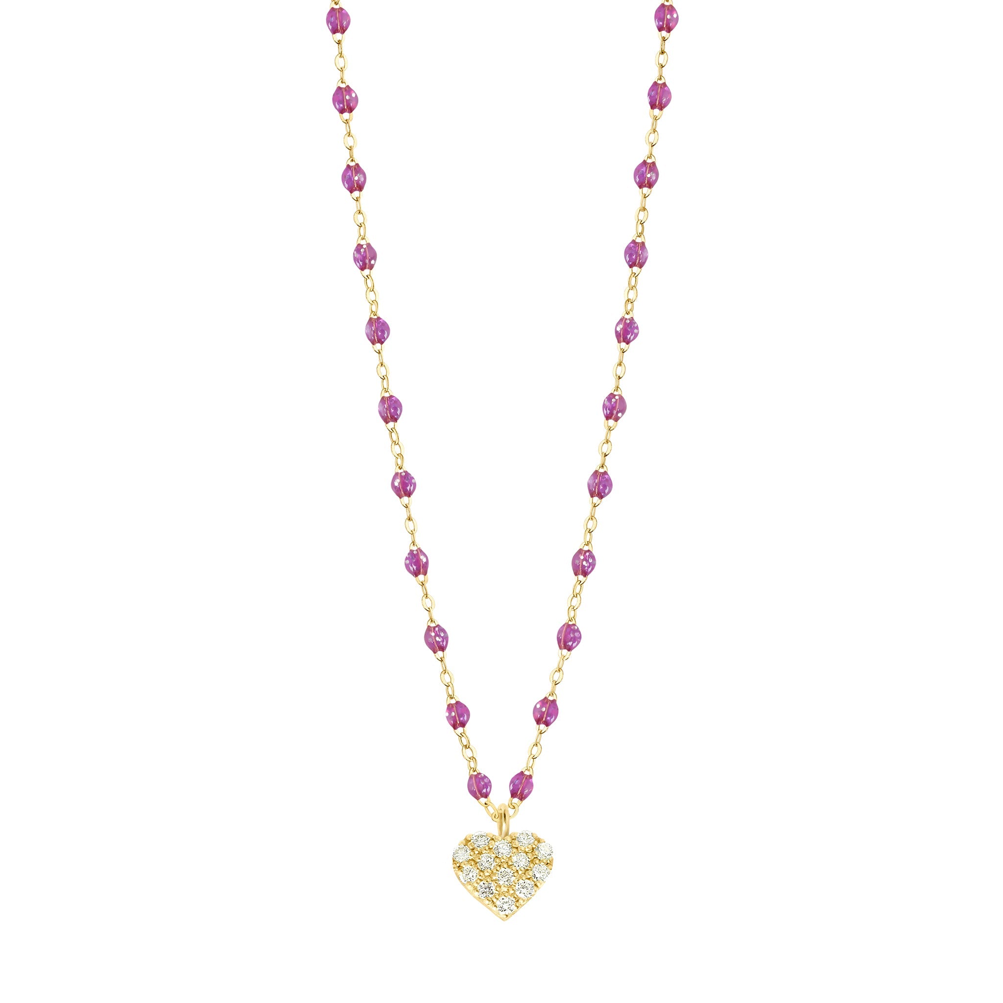 Gigi Clozeau - In Love Diamond Necklace, Galaxy, Yellow Gold, 16.5"