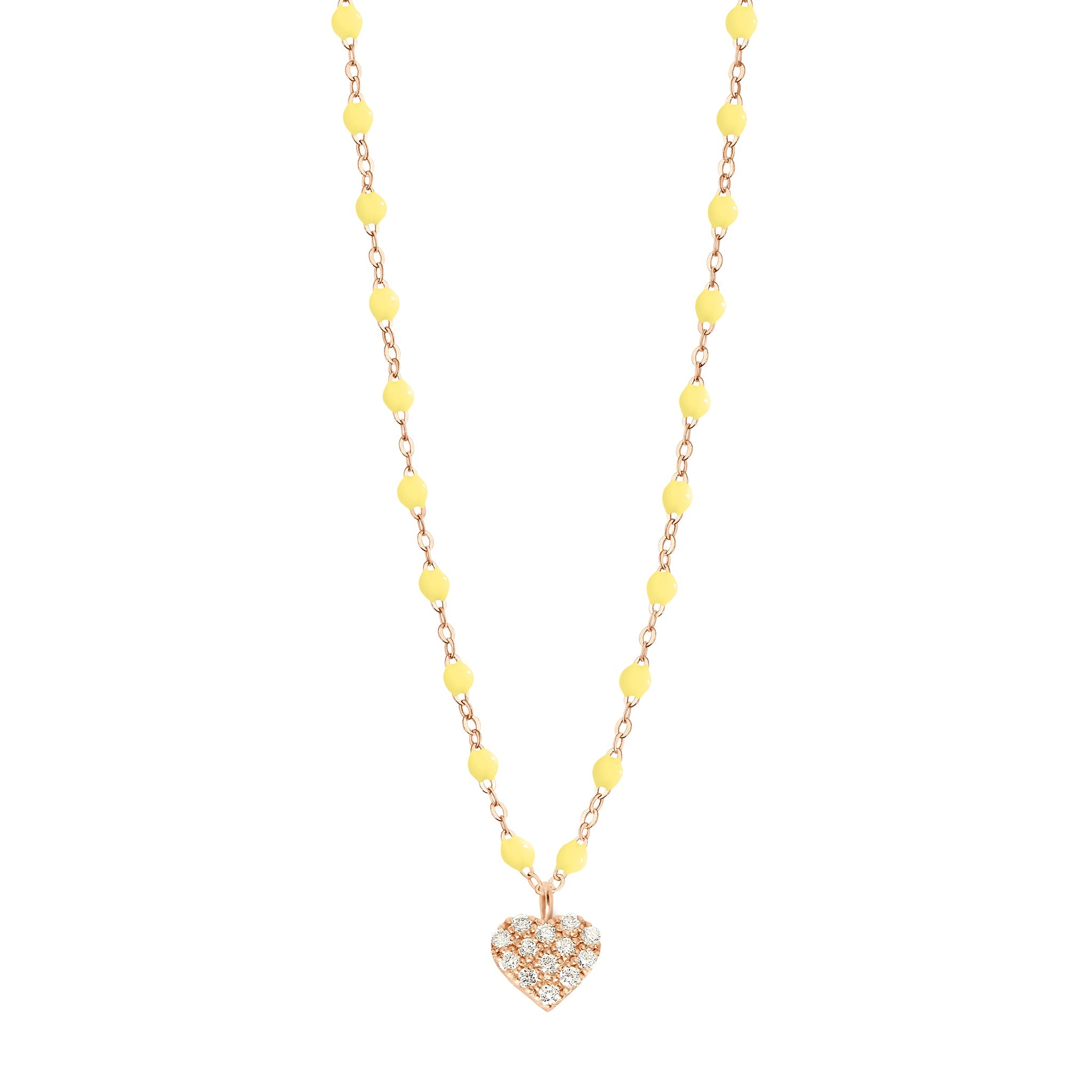 Gigi Clozeau - In Love Diamond Necklace, Mimosa, Rose Gold, 16.5"