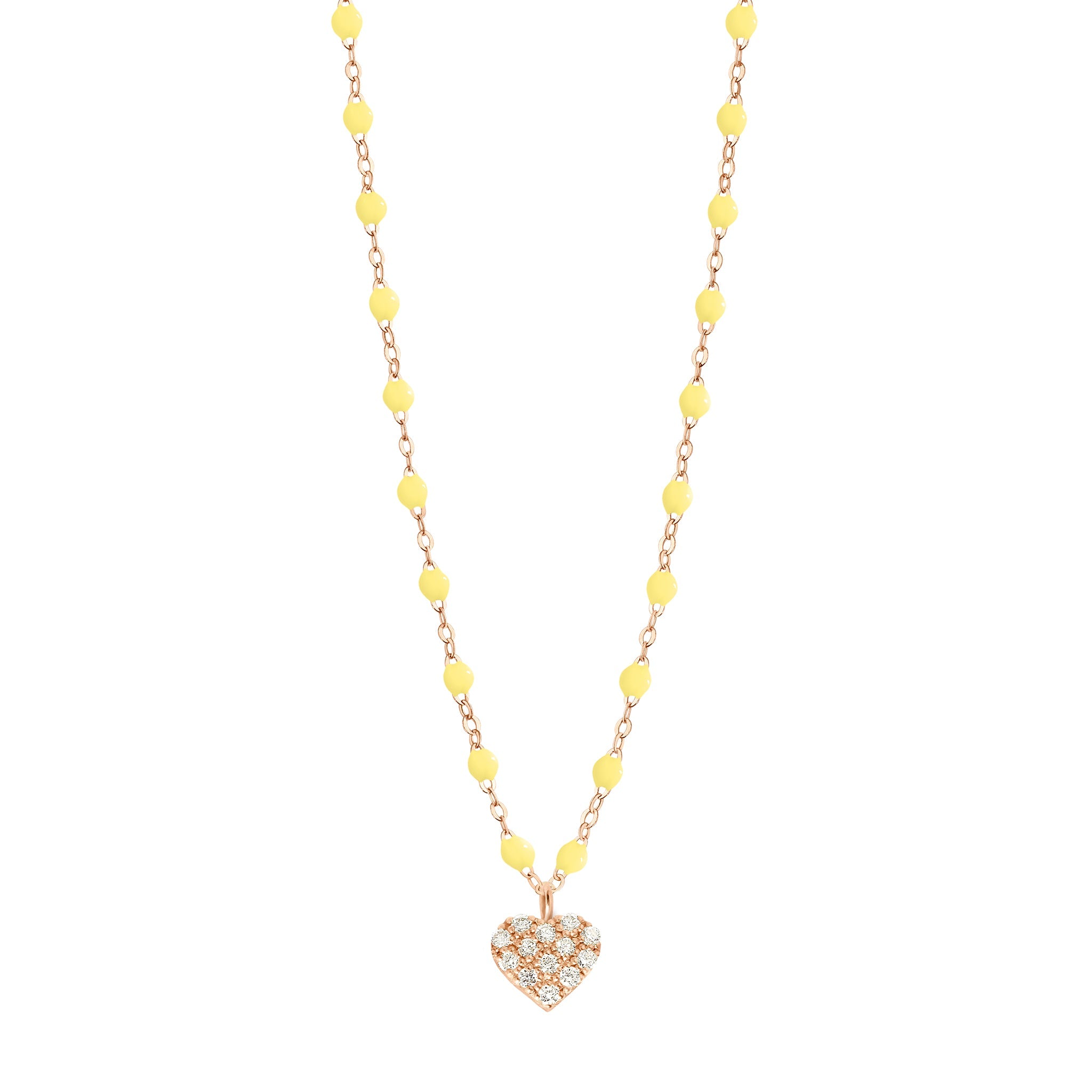 Gigi Clozeau - In Love Diamond Necklace, Mimosa, Rose Gold, 16.5"