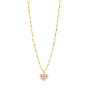 Gigi Clozeau - In Love Diamond Necklace, Mimosa, Rose Gold, 16.5"