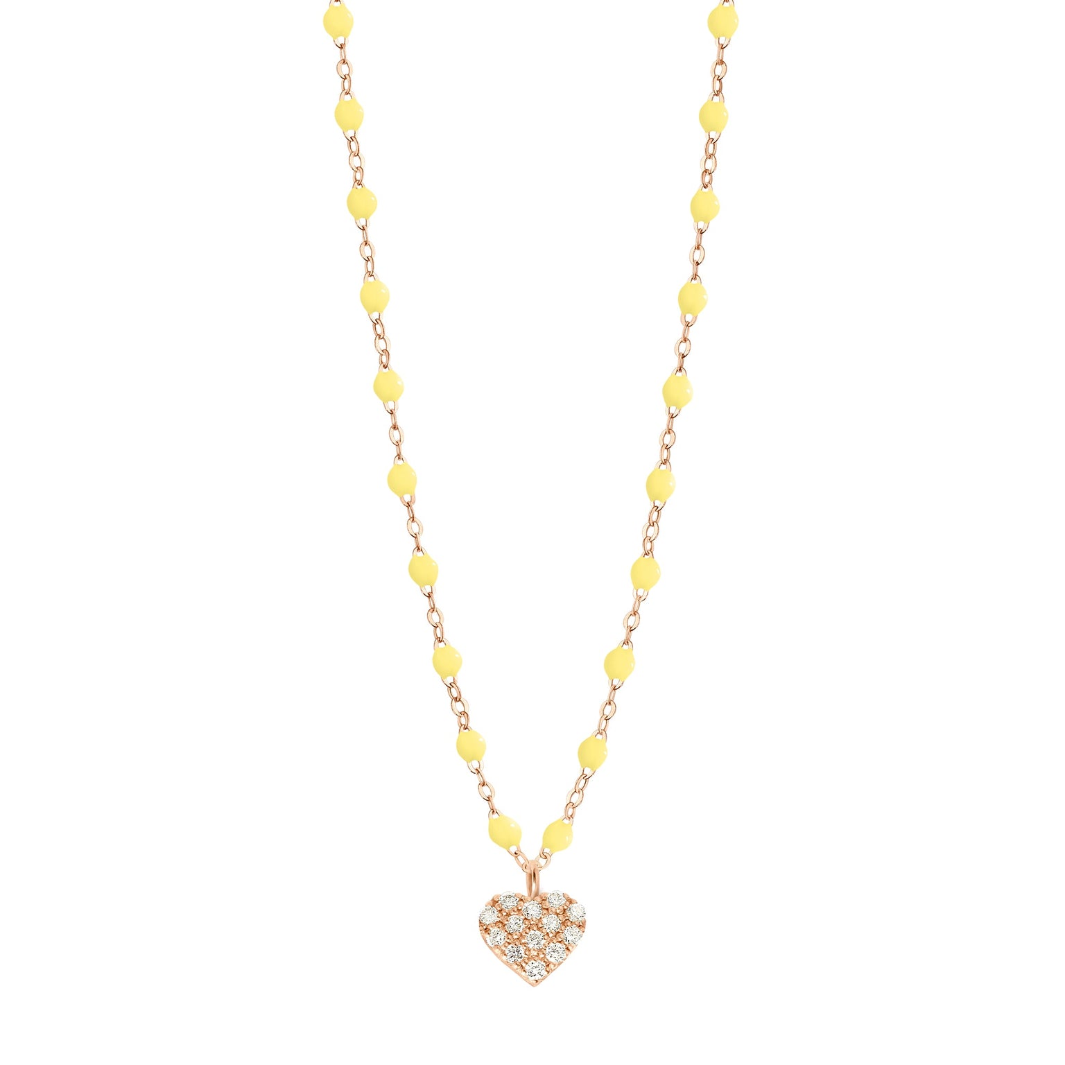 Gigi Clozeau - In Love Diamond Necklace, Mimosa, Rose Gold, 16.5"