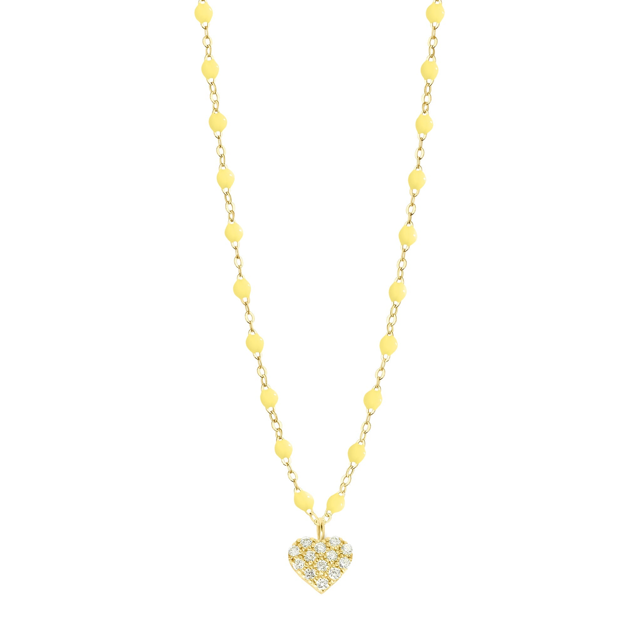 Gigi Clozeau - In Love Diamond Necklace, Mimosa, Yellow Gold, 16.5"