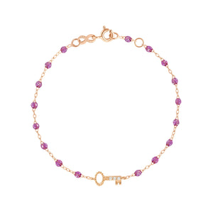 Gigi Clozeau - Key Diamond Galaxy Bracelet, Rose Gold, 6.7"