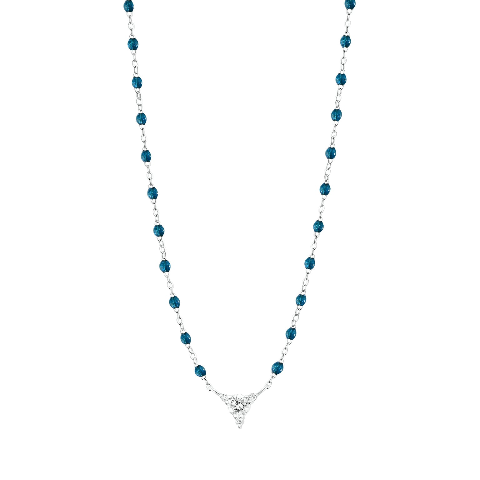 Gigi Clozeau - Kosmos Jungle Necklace, White Gold, 16.5"