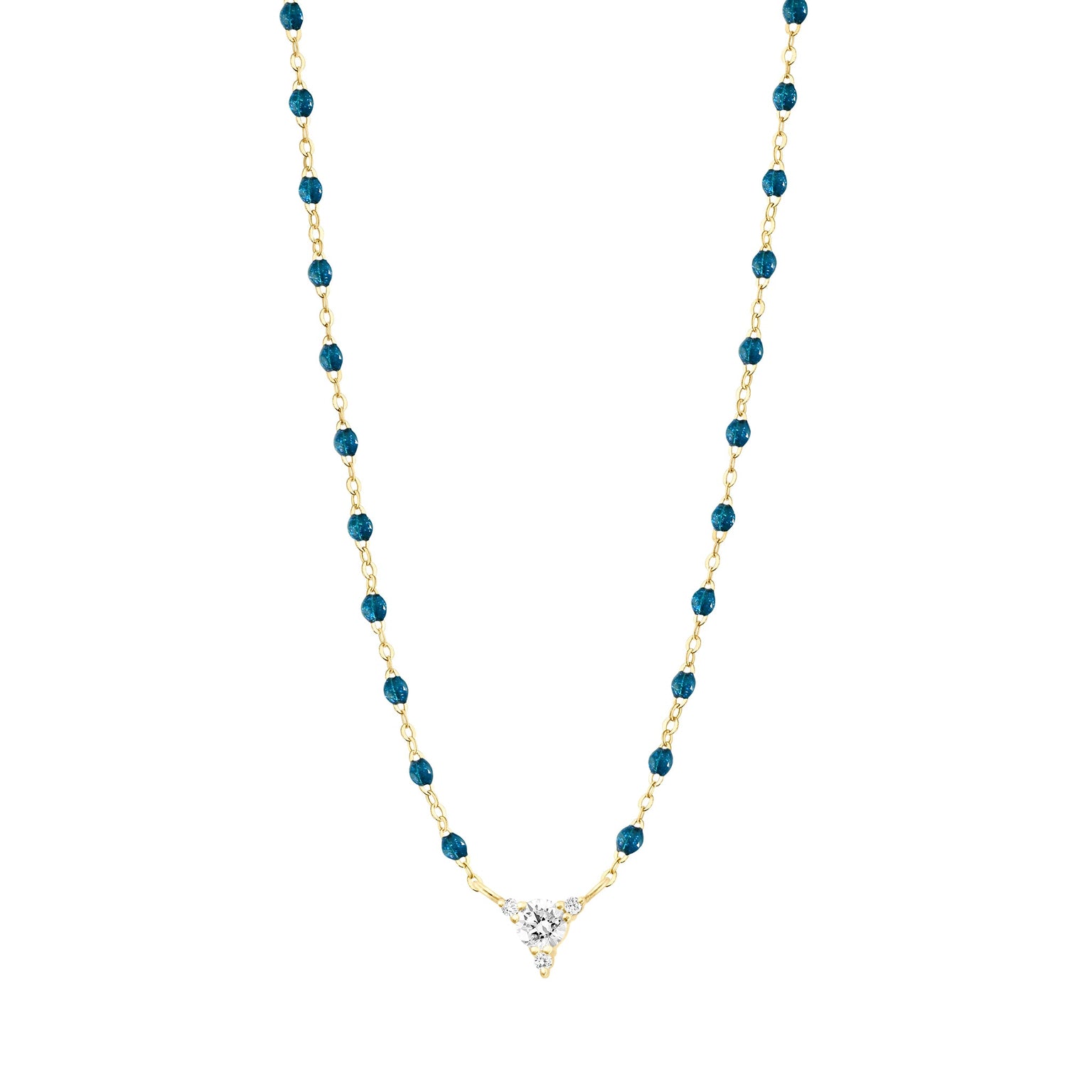 Gigi Clozeau - Kosmos Jungle Necklace, Yellow Gold, 16.5"