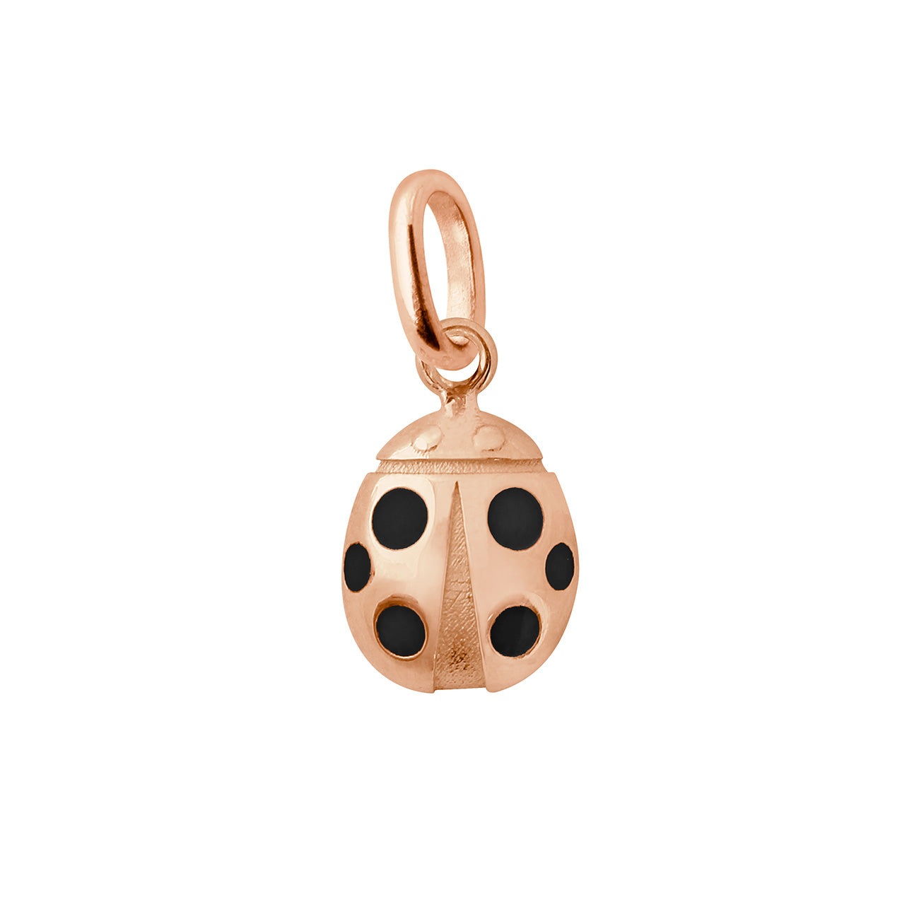 Gigi Clozeau - Ladybug Black Pendant, Rose Gold