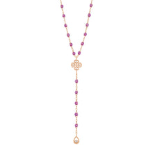 Gigi Clozeau - Lucky Classic Gigi Galaxy Diamond rosary, Rose Gold, 17.7"