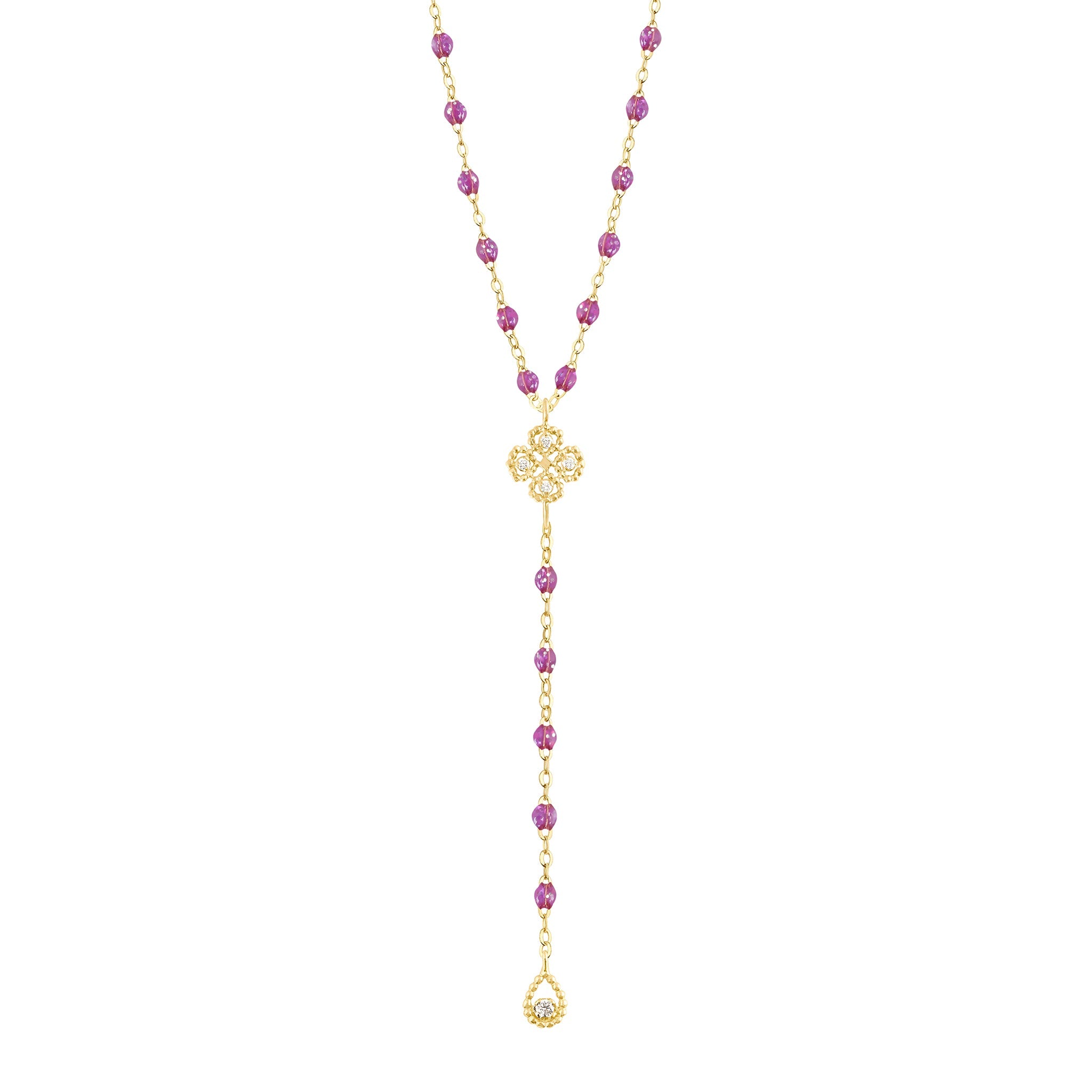 Gigi Clozeau - Lucky Classic Gigi Galaxy Diamond rosary, Yellow Gold, 17.7"